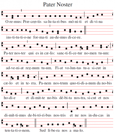 Latinská liturgia - Pater Noster - Otče náš